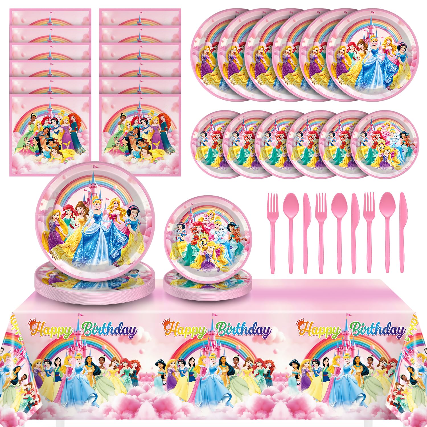 Amazon.com: Princess Birthday Party Decorations, Princess Plates