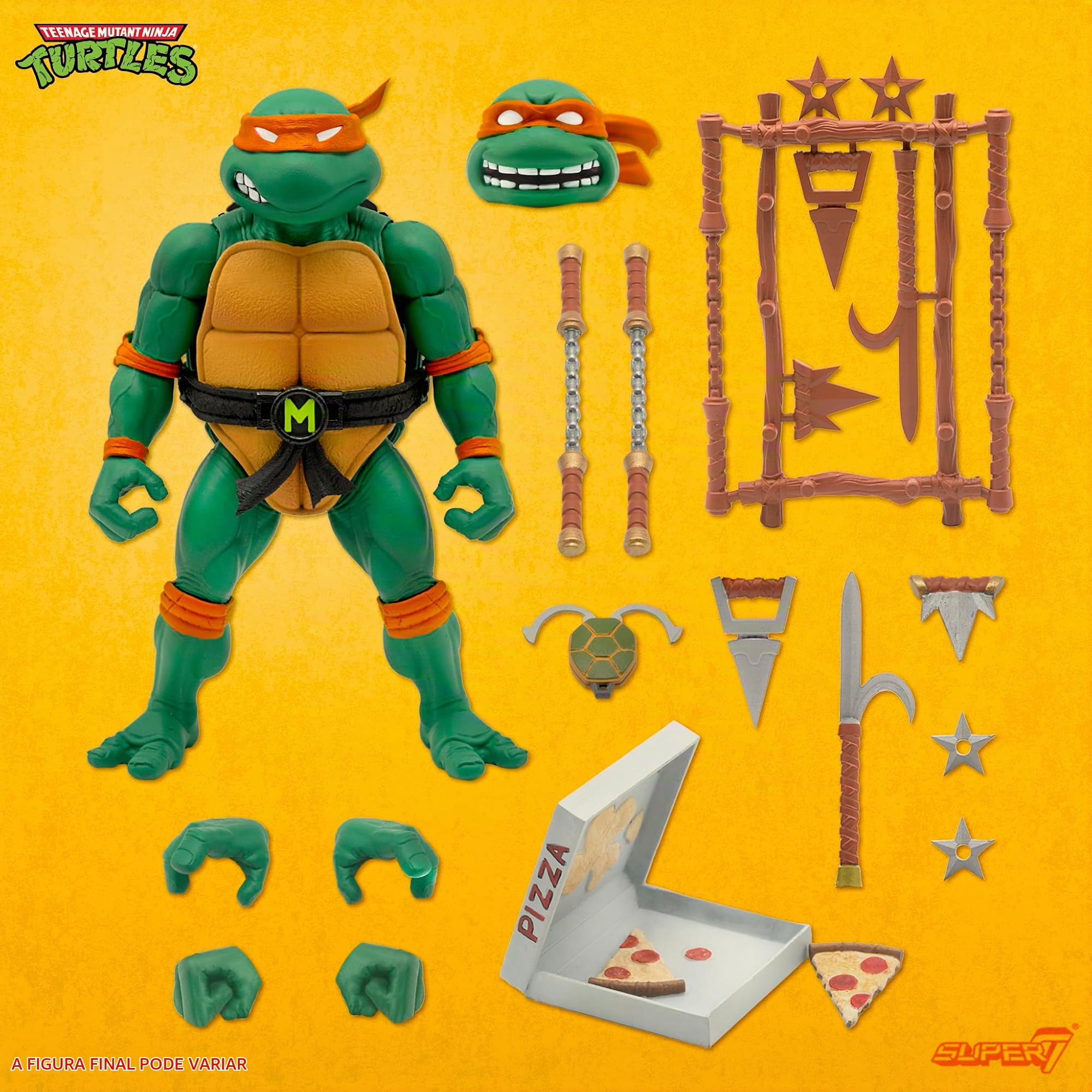 Super7 TMNT Ultimates フィギュア 4体セット Super7 ULTIMATES! Teenage Mutant Ninja Turtles Michelangelo - 7