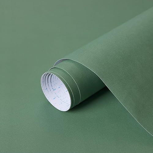 Vista 30 de HeloHo Papel tapiz de color azul claro sólido de 118 x 15.7 pulgadas, papel de pared con textura mate, autoadhesivo, extraíble, impermeable