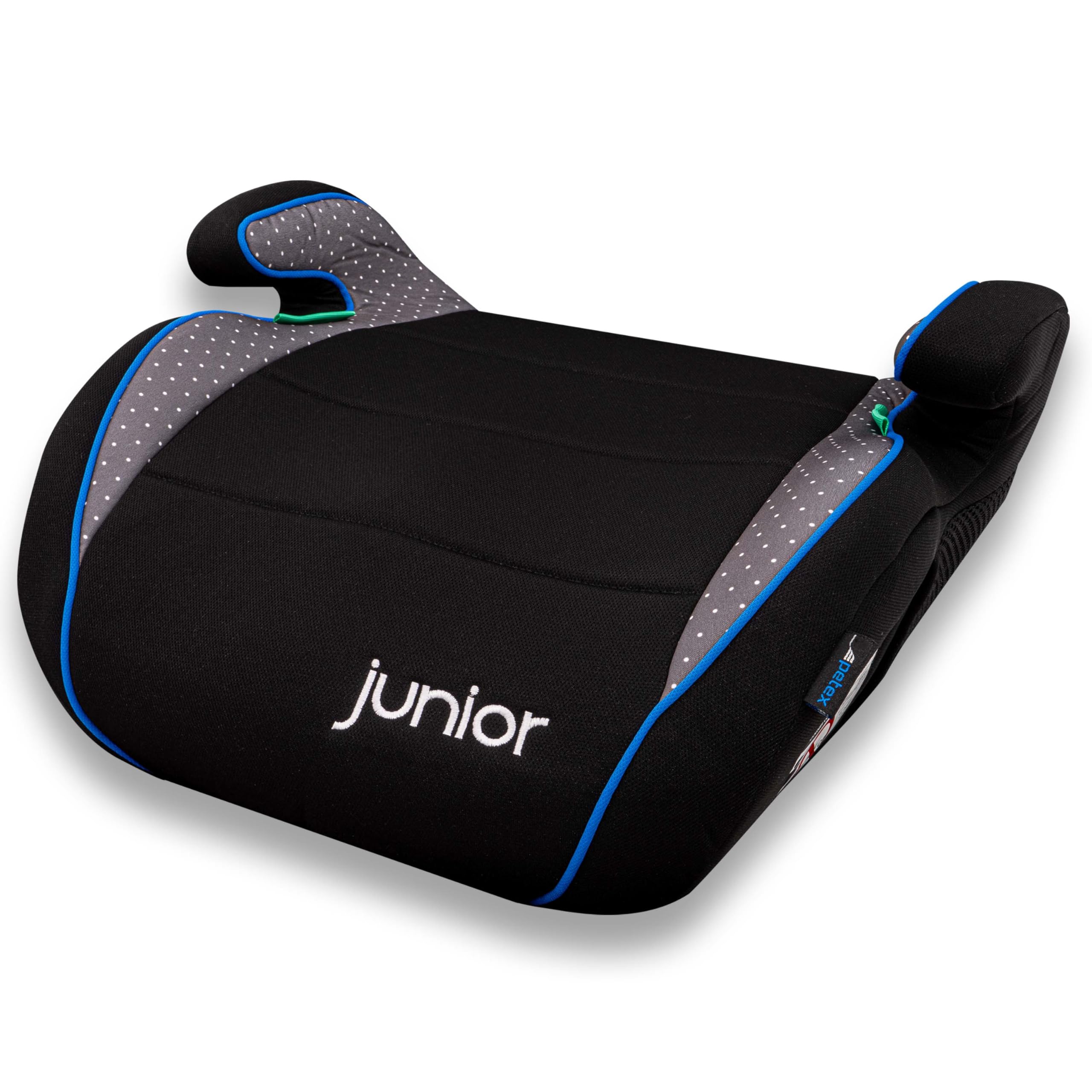 PETEX "Max" Kindersitzerhöhung Sitzerhöhung nach i-Size Norm R129, Kindersitz/Autositz für Kinder, grau, 1 Stück