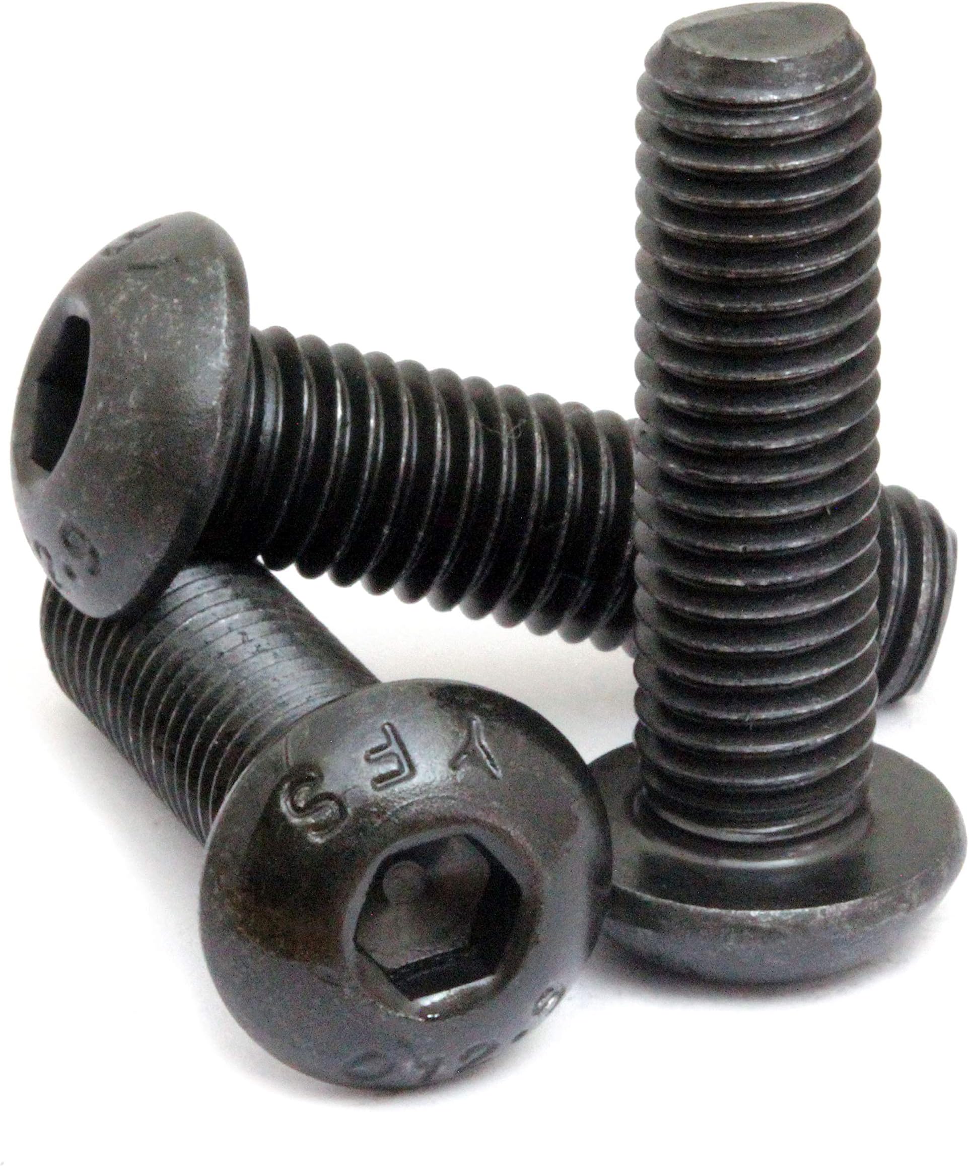 MonsterBolts - #5-40 x 1/2" Button Head Socket Cap Screws, ASME B18.3, Alloy Steel, Black Oxide, 10 Pack