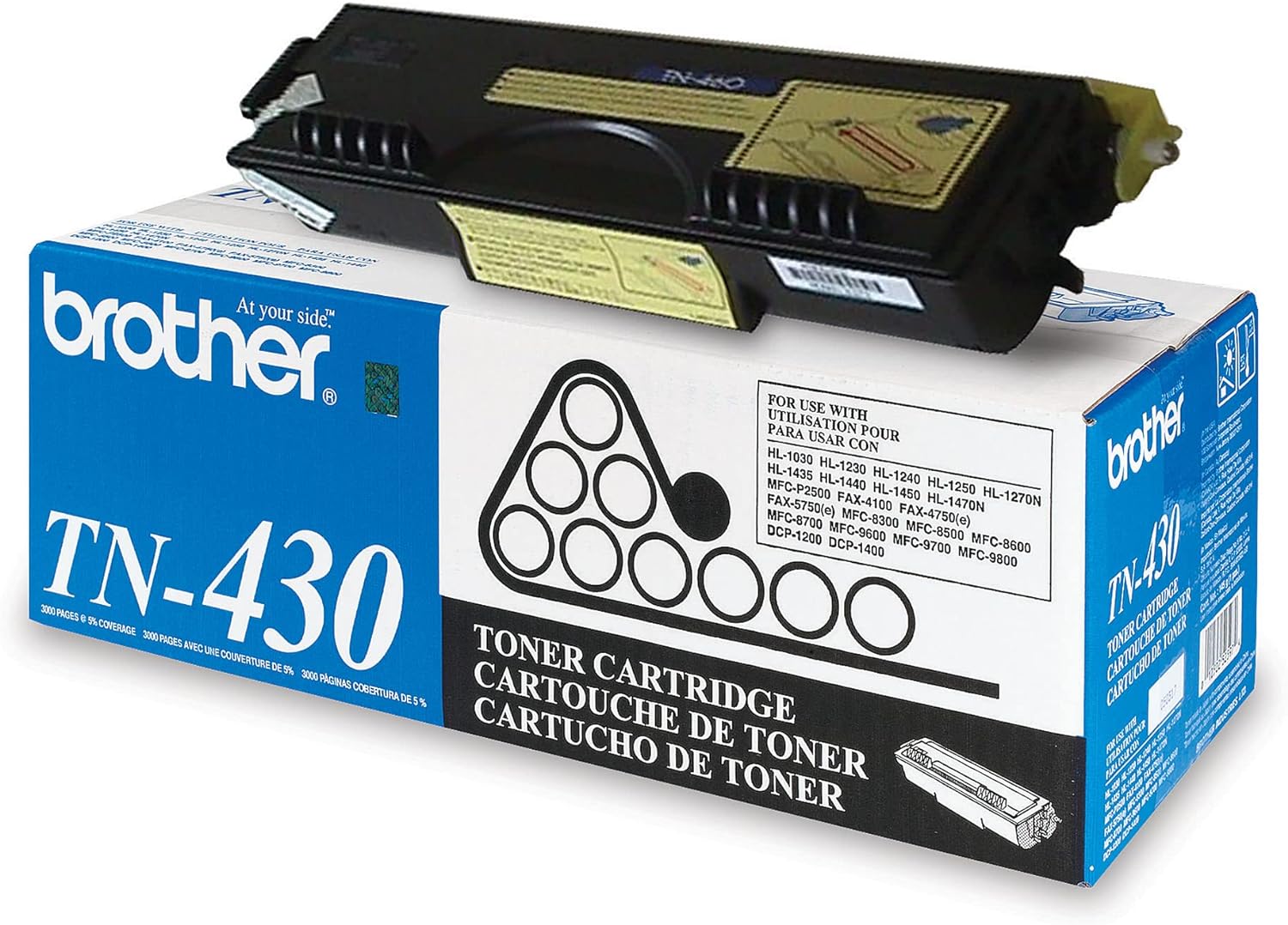 Brother Genuine TN430 Mono Laser Toner Cartridge , black