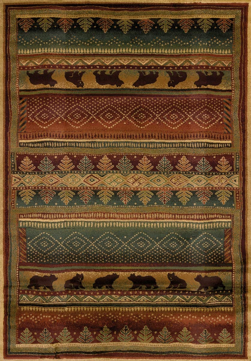 7 ft. 10 in. x 10 ft. 6 in. Manhattan Cathedral Oversize Rug, Navy