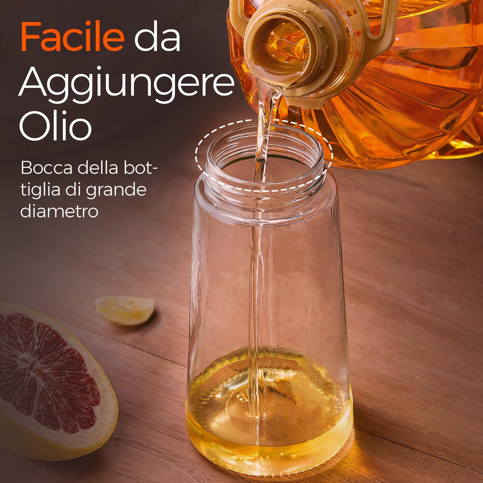 Spruzzatore Acciaio Inox Senza BPA Set 2 Spruzzatori Olio Leisure Life - Vetro UV, Acciaio Inox, 100 Ml, Nebulizza Olio Denso, Senza BPA, Lavabile Spruzzatore Per Olio