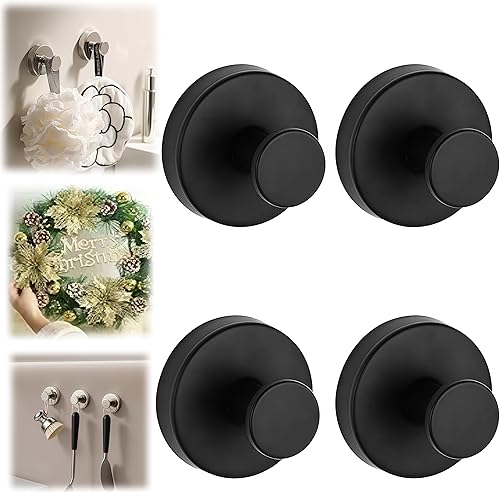 Miniatura 8 de Ganchos de ventosa para coronas en vidrio, ganchos de ventosa para ducha interior, ganchos de corona para puertas delanteras, ganchos de metal para