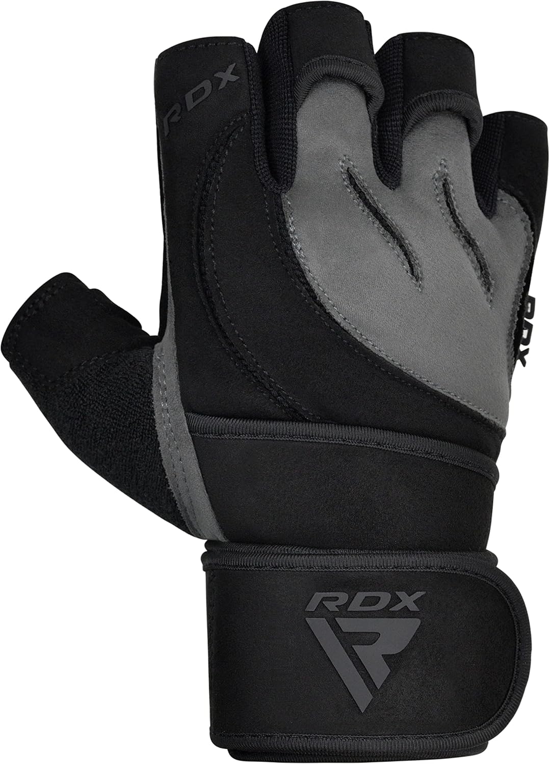 Gants De Musculation Rembourrés En Cuir - Sans Doigts - Noir Unisexe - Neuf Sous Emballage