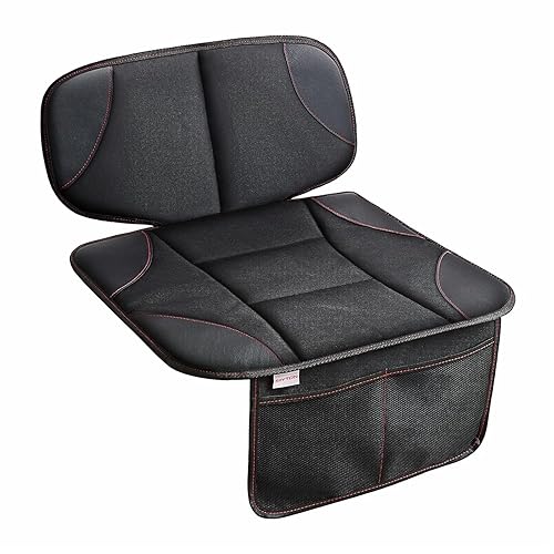 Siivton Car Seat Protector for Kids, Anti-Slip Design, Thick Padding,