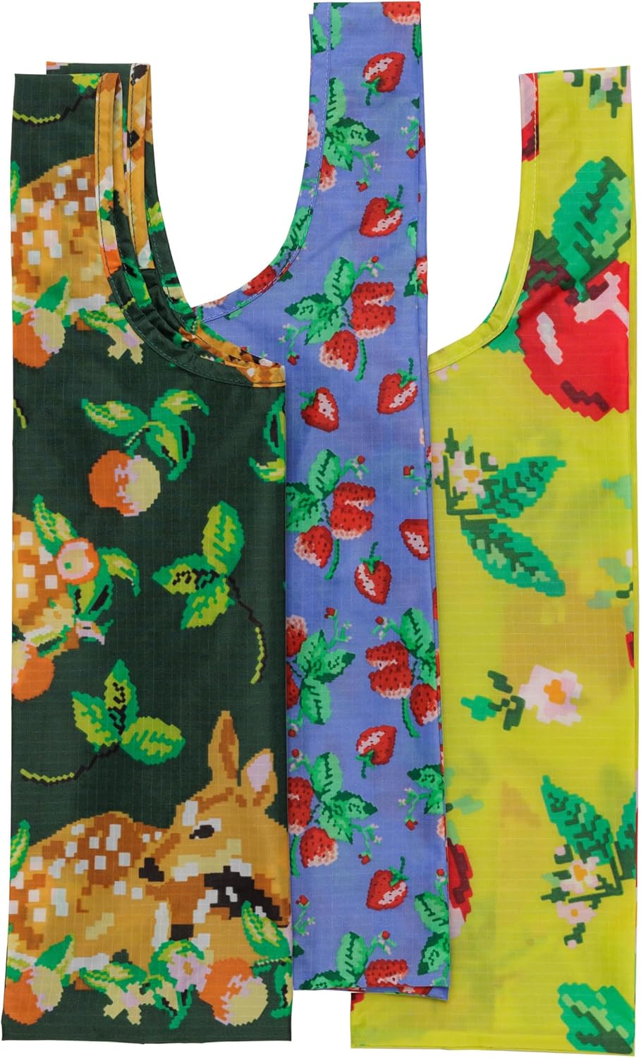 BAGGU Amazon Baby Set of 3 Needlepoint Fruit Home & Kitchen