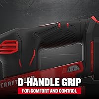 Vista 5 de CRAFTSMAN Lijadora de detalles inalámbrica 20V MAX, solo herramienta (CMCW221B), color rojo