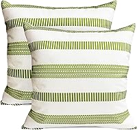 Vista 36 de Juego de 2 fundas de almohada decorativas de 18 x 18 pulgadas, fundas de almohada decorativas para sofá, sala de estar, exterior, funda de almohada