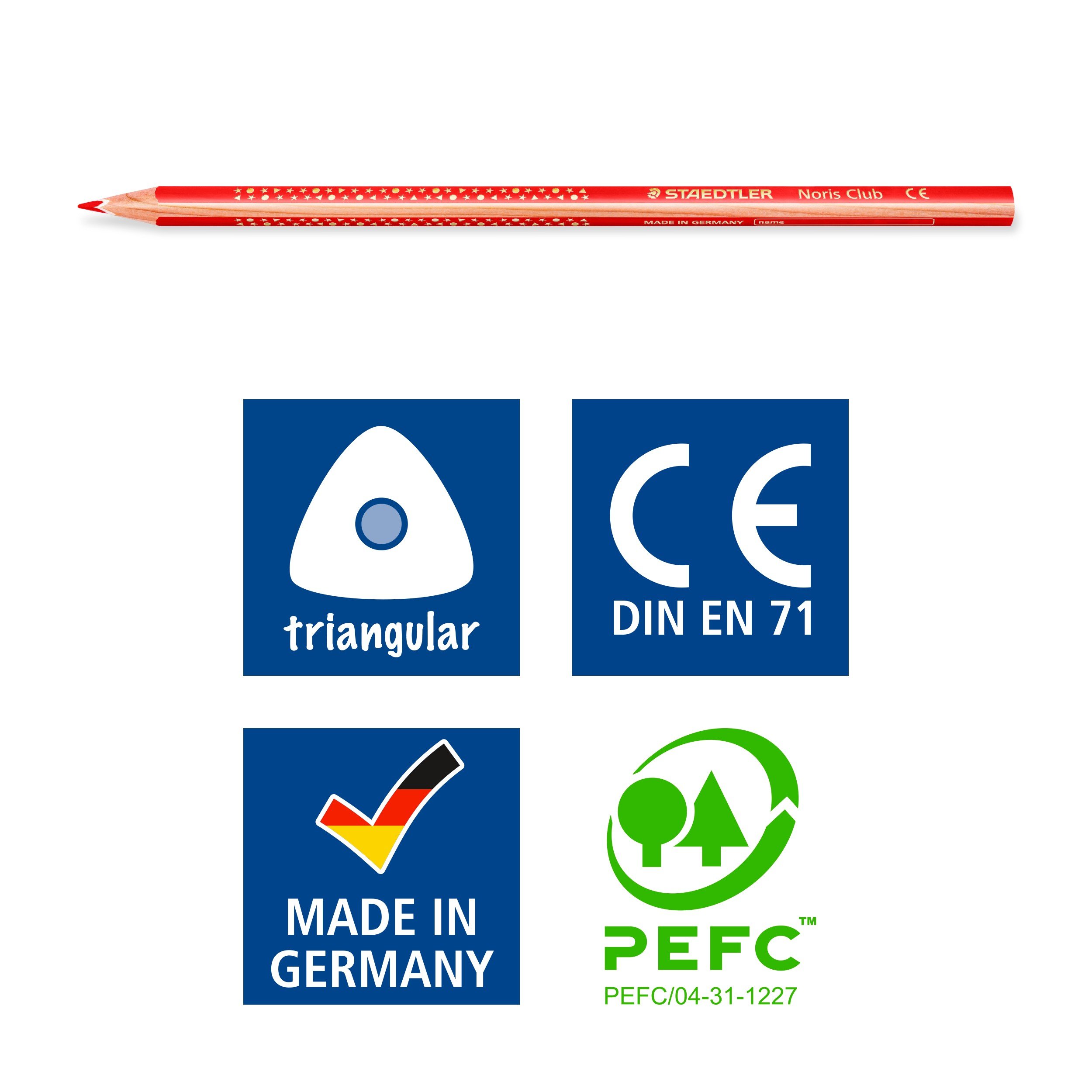 STAEDTLER, Buntstifte Noris colour jumbo Promotion, ergonomische Dreikantform, bruchsichere und weiche Mine, Made from Upcycled Wood, intensiver Farbabstrich, 10 Buntstifte im Kartonetui, 188 C10P STAEDTLER, Buntstifte Noris colour jumbo Promotion, ergonomische Dreikantform, bruchsichere und weiche Mine, Made from Upcycled Wood, intensiver Farbabstrich, 10 Buntstifte im Kartonetui, 188 C10P