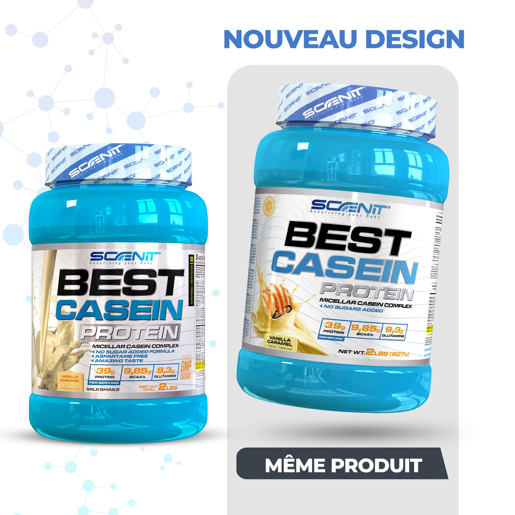 Best Casein Protein - Caseine proteine - Caséine misselaire - Caseine Misselaire - Caseine Proteine - Caseine Micellaire - Proteine caseine (907 g, Vanille caramel)