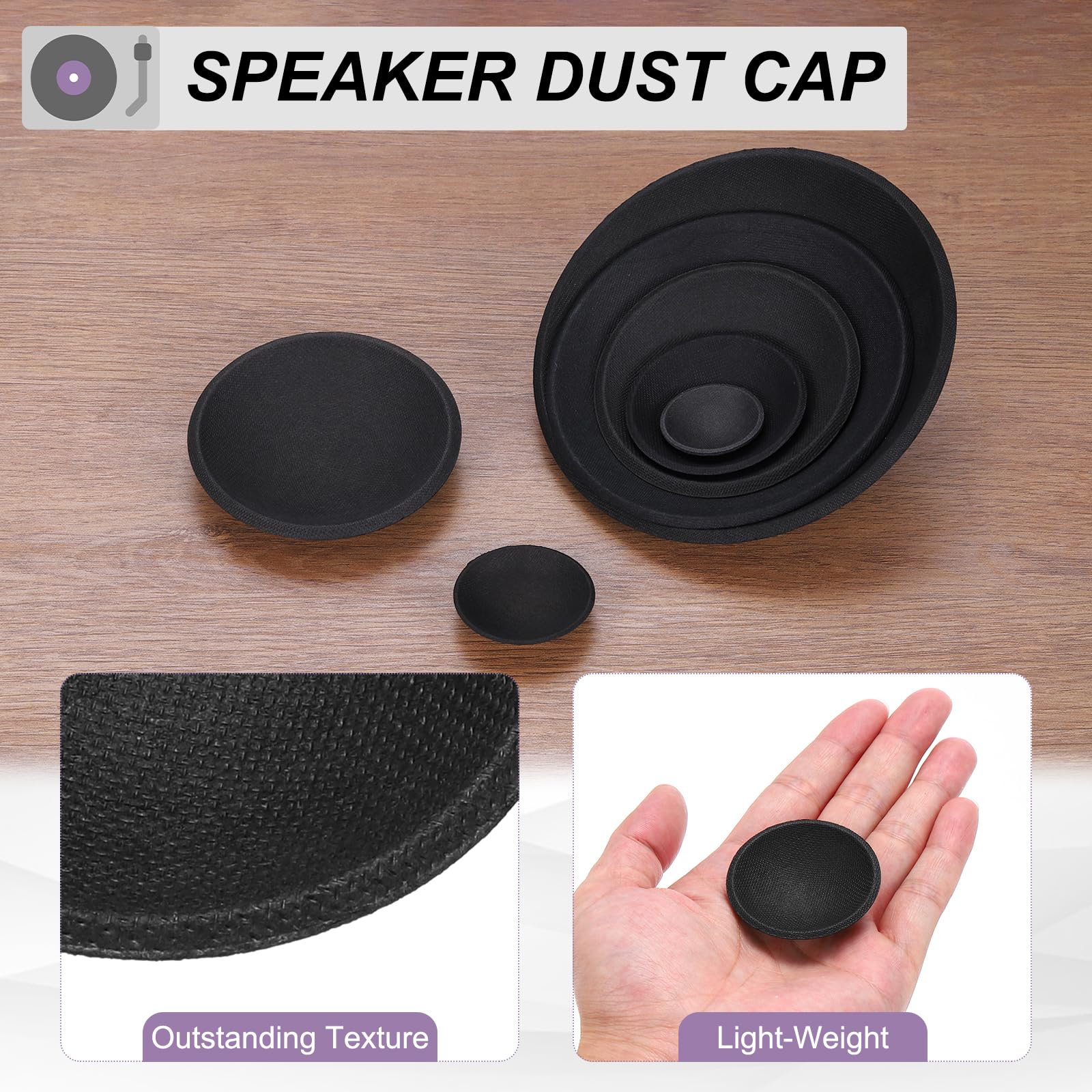 QUARKZMAN 6 stuks luidspreker stofkap 150 mm / 5,9 buitendiameter dome papieren kap subwoofer spoelafdekkappen voor luidspreker, decoratie, accessoires, reparatie