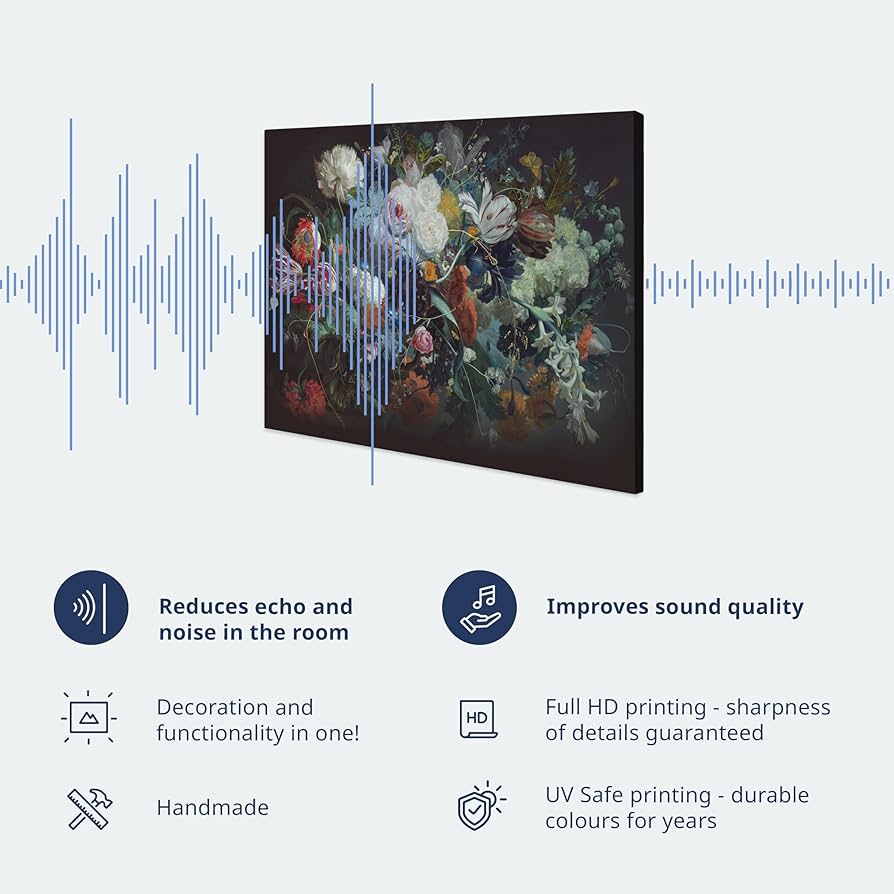 Amazon.com: artgeist Acoustic Canvas Wall Art Landscape 90x45 in