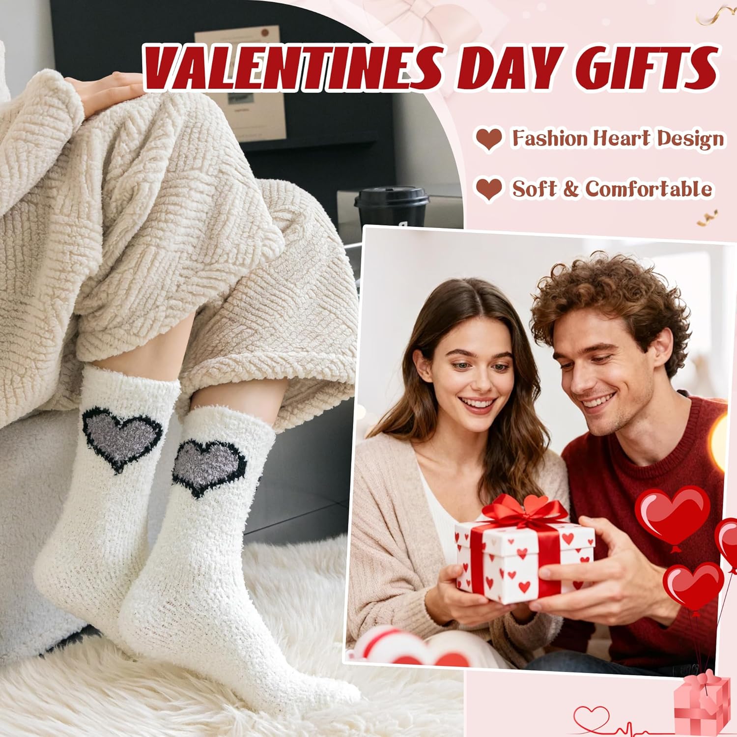 SeeyAN Womens Fuzzy Socks Fluffy Warm Slipper Winter Comfy Thermal Cozy Plush Sleep Home Cabin Socks - Image 6