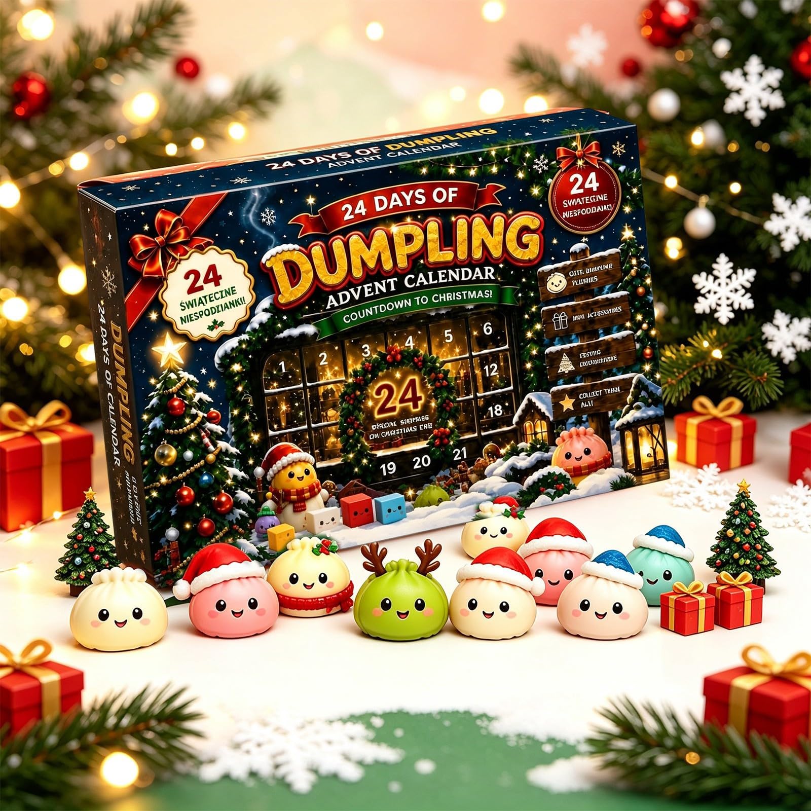 Christmas Dumpling 𝓢𝓺𝓾𝓲𝓼𝓱𝔂 Advent Calendar 2026 24 Days，N