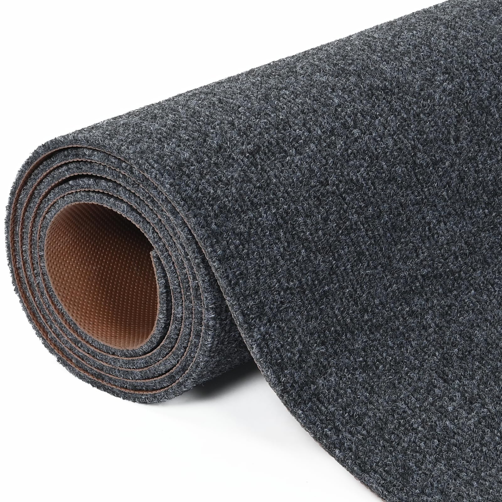 bimiti Teppich Läufer Flur rutschfest 300x90cm Schmutzfangmatte | Teppichläufer Küchenteppich Waschbar Korridor Teppich Meterware Fußmatte für Wohnzimmer Schlafzimmer Küche Büro Flur, Grau
