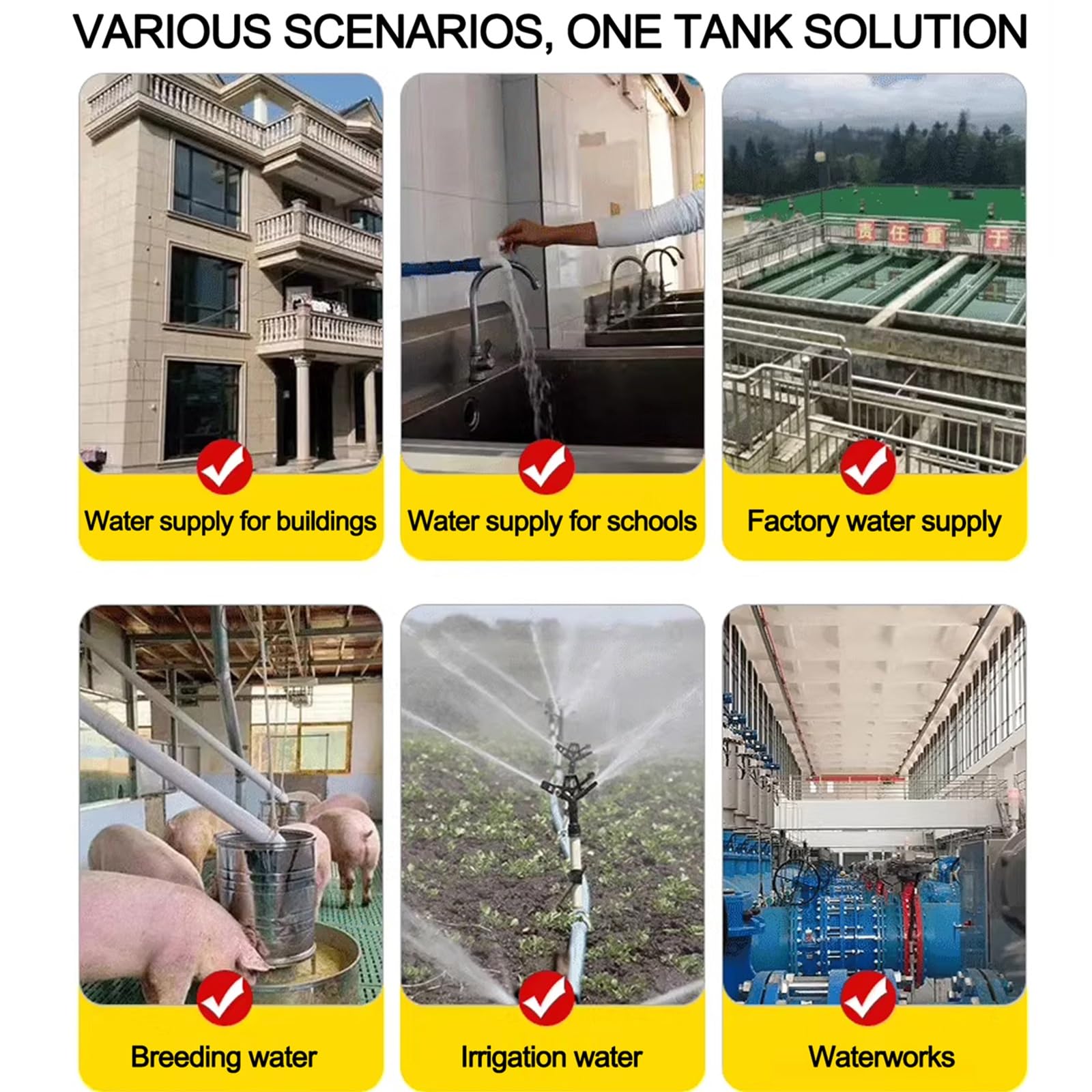 Tanque De Presión Del Sistema De Pozos, Tanque De Agua A Presión De Acero Inoxidable 304 De Grado Alimentario, Tanque Horizontal De Almacenamiento De Agua A Presión for Agua Doméstica(250L/66Gal)