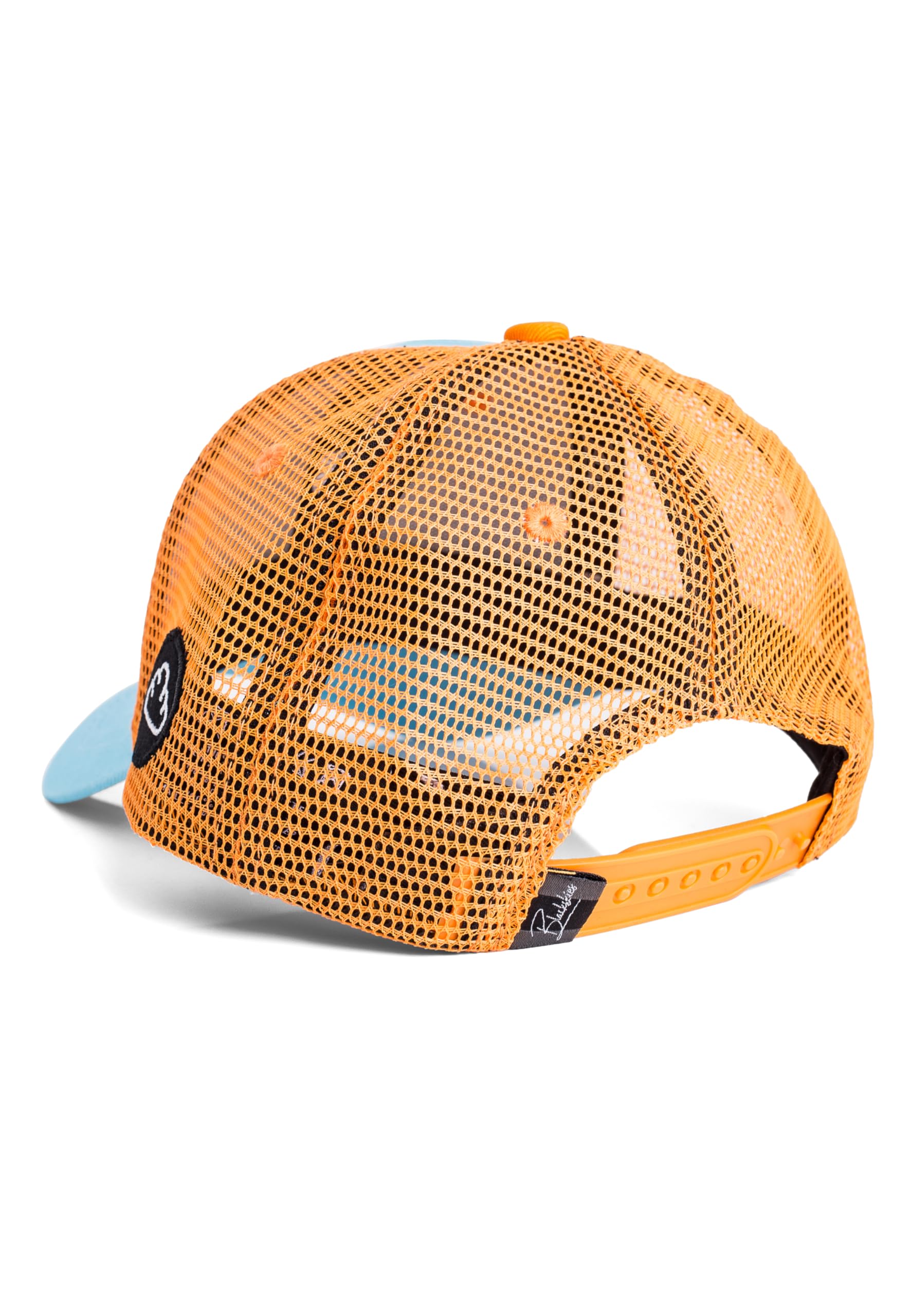 Blackskies Race Baseball Cap - 2-częściowy zestaw dla rodziców dzieci | Czapka trucker dopasowana do mamy taty dzieci prezent mini-ja Basecap dla taty, syna i córki, Niebiesko-pomarańczowy, L