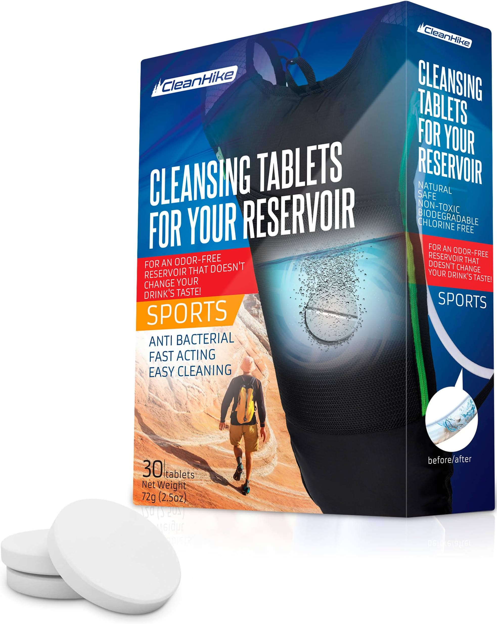 Reservoir Hydration Bladder Cleaning Kit 6In1 Water