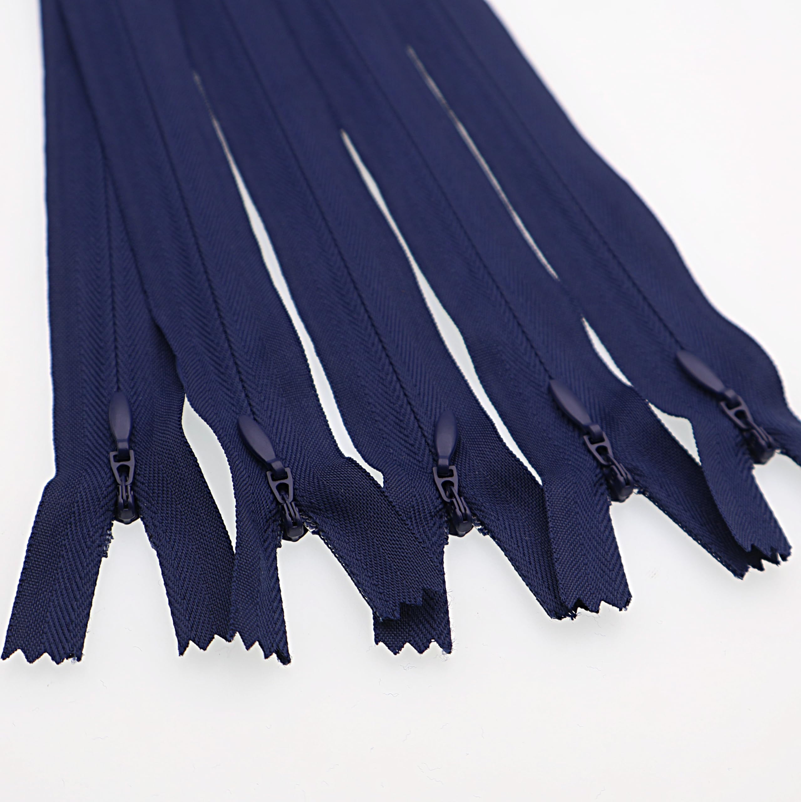 12 Inch Invisible Zips, Close End Nylon Hidden Zip for Handmade Garment Bags, Home Textile, Tailor (30PCS, Navy Blue) YIGUANXIN - Image 2
