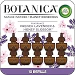 Botanica by Air Wick Plug in Scented Oil Refill, 10ct, French Lavender and Honey Blossom, Air Freshener, Eco Friendly, Essential Oils