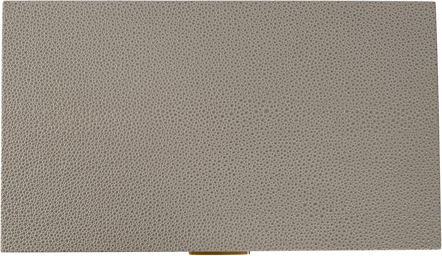 Howard Elliott Collection Anette Decorative Storage Box, Large Square Faux Shagreen Finish with Gold Hardware, Modern Accent Organizer for Jewelry, Remotes or Keepsakes, 5.5H x 9.5W x 9.5D, Taupe