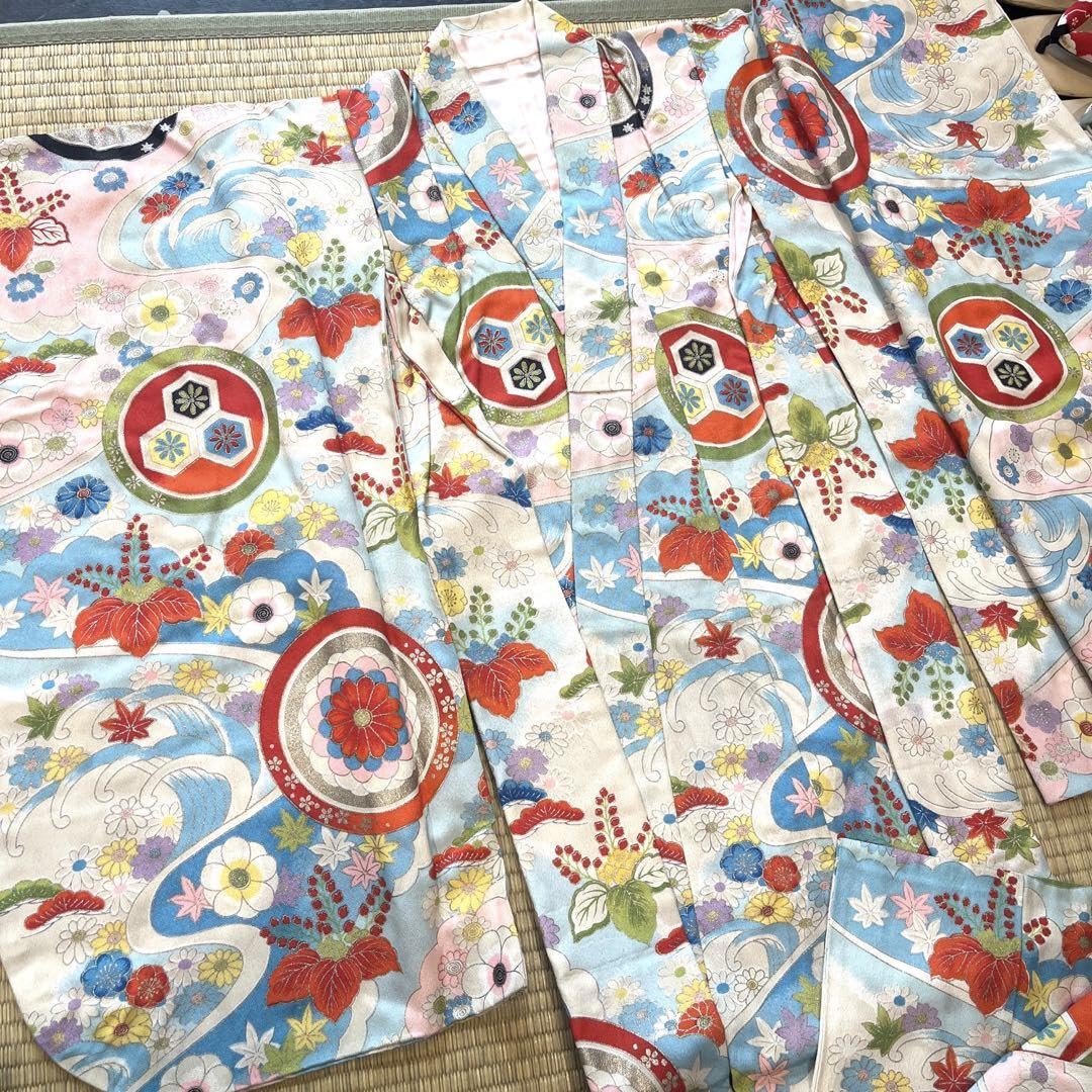 Amazon.co.jp: 七五三 女の子 セット アンティーク レトロ 戦前 長襦袢