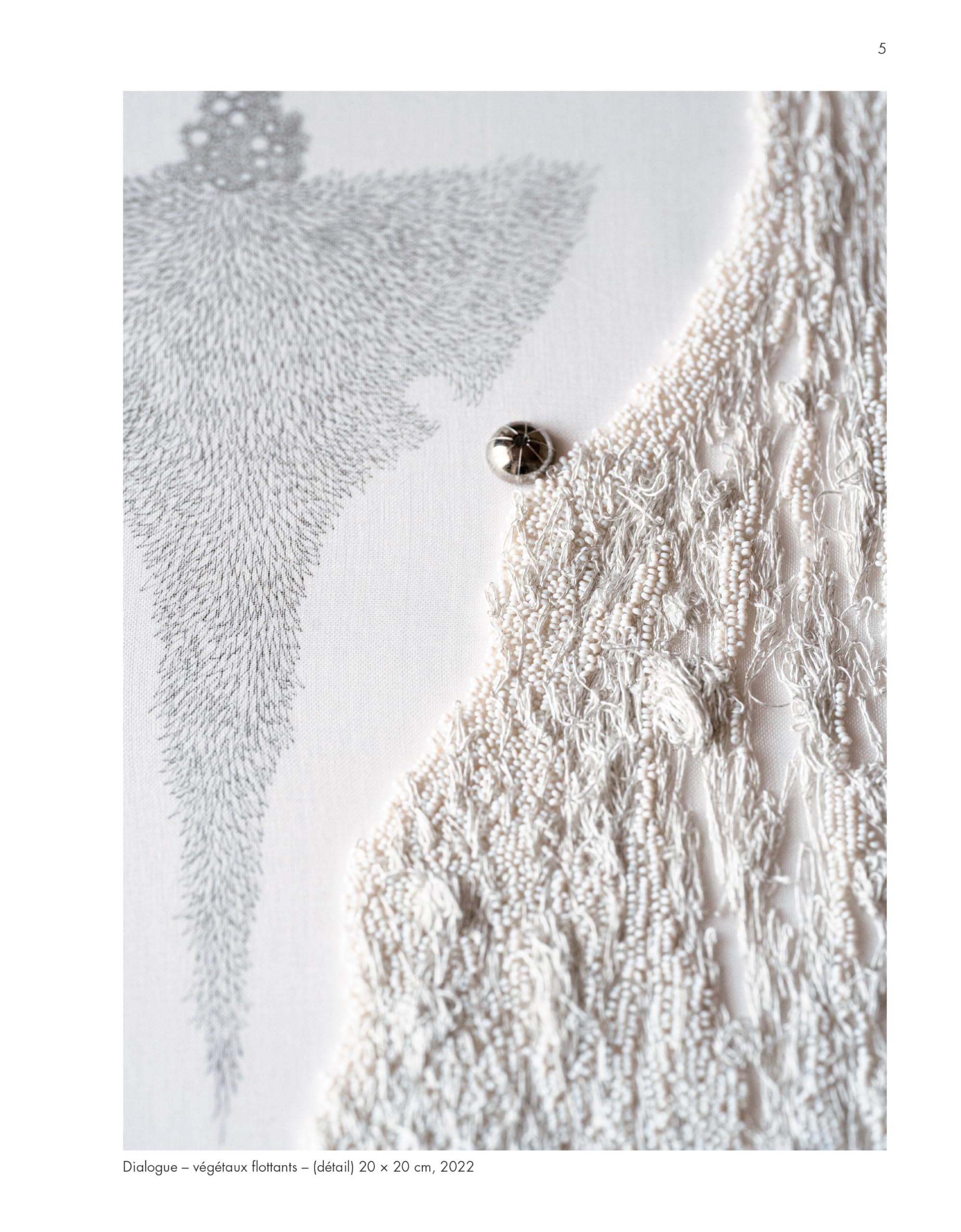 Broderie d'art en perles et paillettes