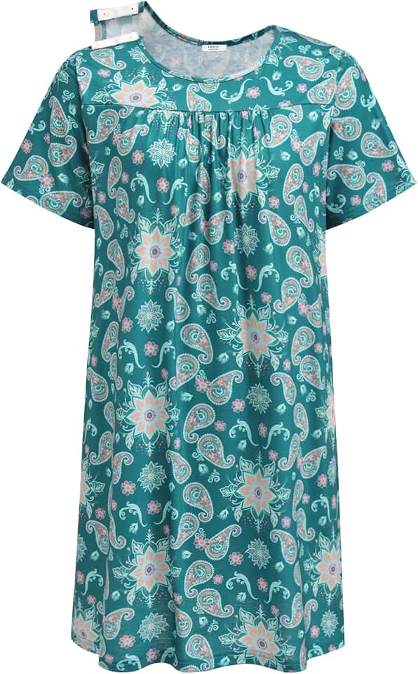 Deyeek Hospital Gowns for Women Tear Away Snap Open Back Dress Post Shoulder Surgery Dresses Soft Adaptive Clothing Nightgown