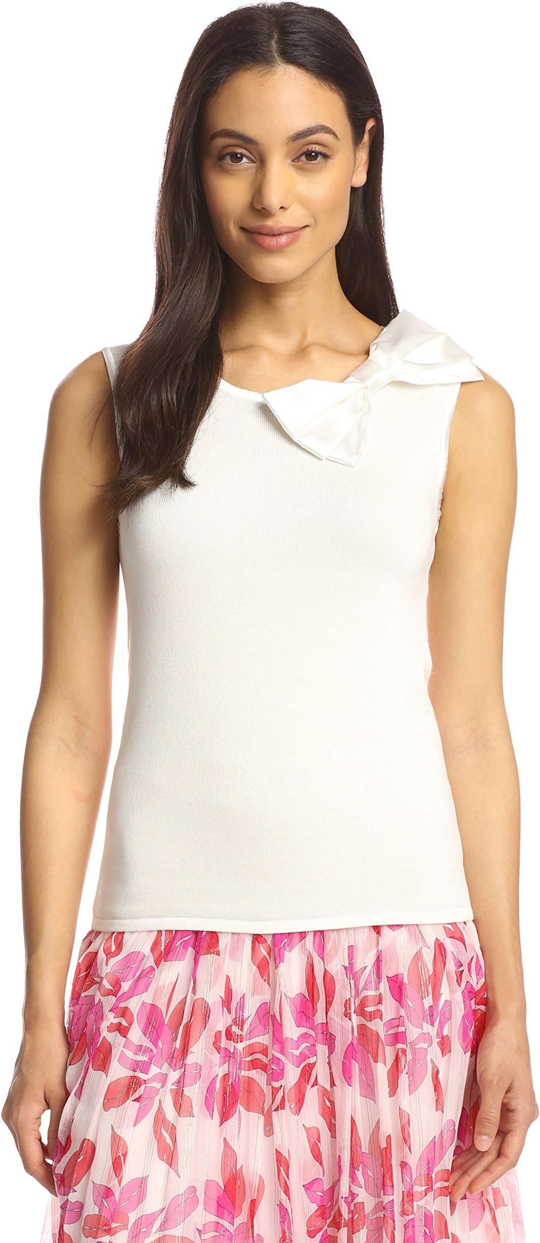 JB by Julie Brown Women's Starr Bow Knit Tank Top
