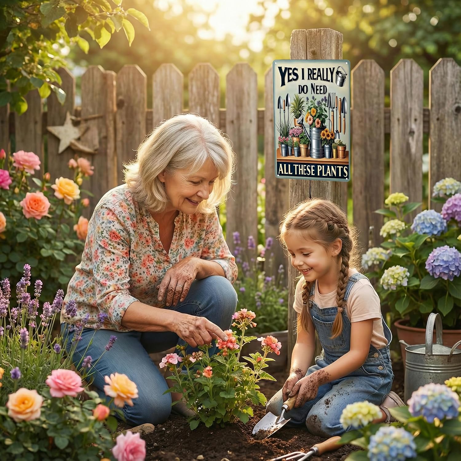 Funnysign Garden Gifts I Really Do Need All These Plants Vintage Gardening Tin Sign for Home Garden Patio Greenhouse Yard Decor 8 X 12 Inch (3827) image 4