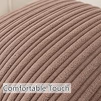 Vista 36 de UGASA - Juego de 2 fundas de almohada de terciopelo a rayas, funda decorativa para cojín con cremallera oculta para el hogar, sofá, dormitorio