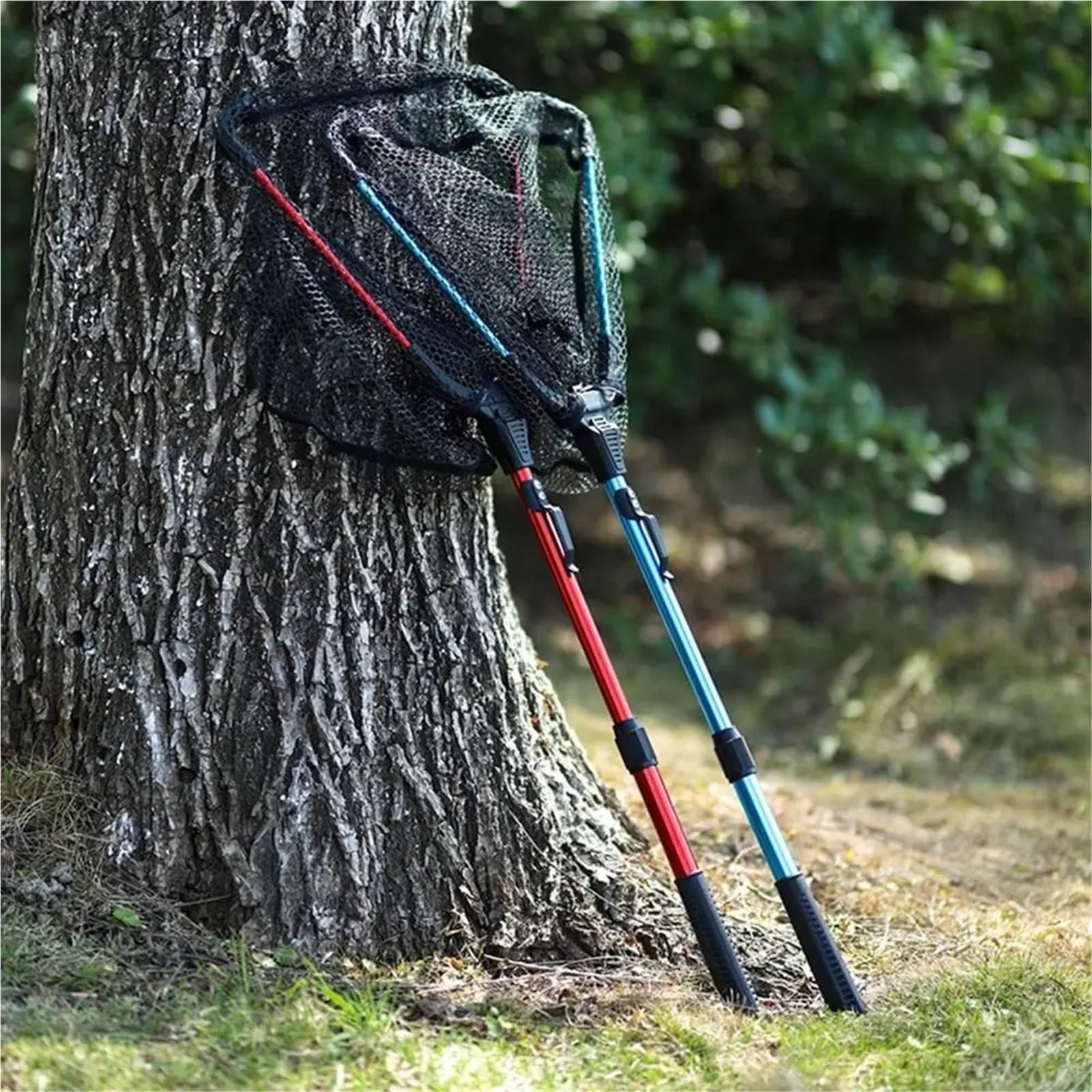 Pieghevole Rete Da Pesca Anti-Hanging Triangolo Mano Copia Net Retrattile Accessori Da Pesca Borsa In Silicone