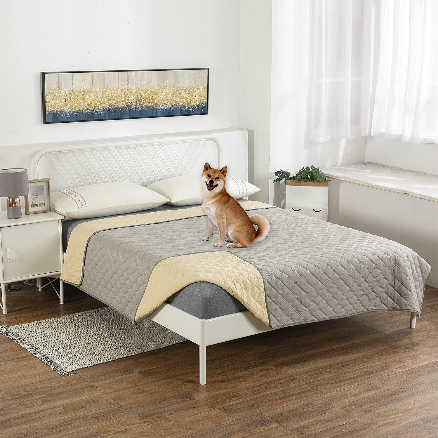 XINTONG Waterproof Dog Blankets, Dog Bed Cover, Dog Rugs, Pet Blanket, Couch Cover Mattress Protector Furniture Protector for Dog, Pet,…
