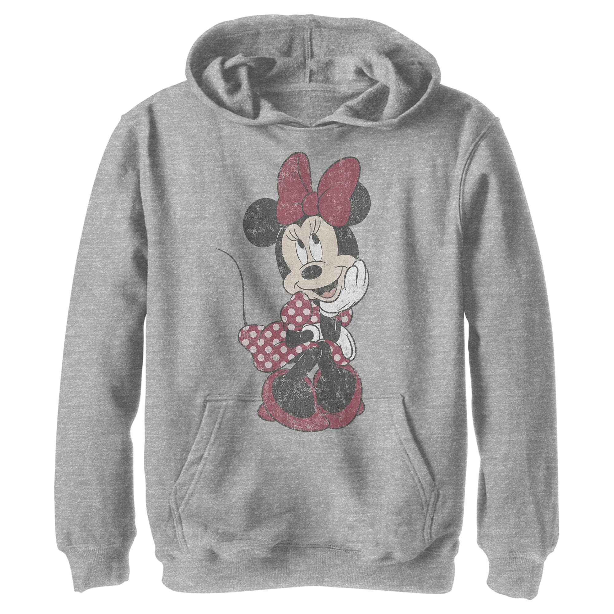 Minnie Mouse pull à capuche en polaire gris pour garçon taille S Disney