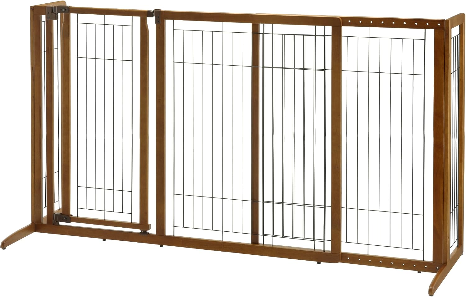 Richell Deluxe Freestanding Pet Gate with Door, Large
