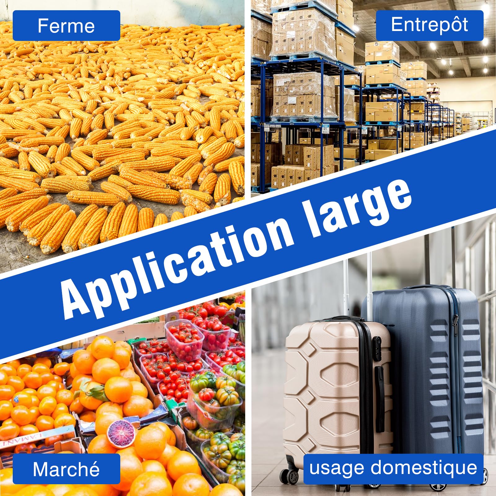Balance Colis 300kg avec Haute Précision 20g, Pèse Colis Professionnel, Grand Écran LCD, Fonction Tarage, Alimentation sur Batterie ou Rechargeable, Idéale pour Expédition Entrepôt Commerce