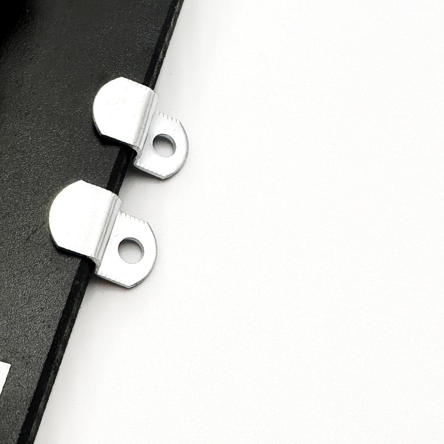 20-Piece 1/4" Z-Shape Offset Canvas Clips - Offset Mirror Clips for Wall Mounting, Picture Framing Supplies, Mirror Hangers, Frame Backing Clips with Screws