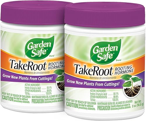 Garden Safe Brand TakeRoot Rooting Hormone, 2 Count, Powder Helps Grow New Plants from Cuttings Including Most Home, Garden and Greenhouse