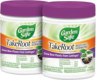 Garden Safe Brand TakeRoot Rooting Hormone, 2 Count, Powder Helps Grow New Plants from Cuttings Including Most Home, Garden and Greenhouse Varieties, 2 Pack