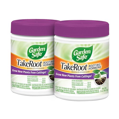 Garden Safe Brand TakeRoot Rooting Hormone, 2 Count, Powder Helps