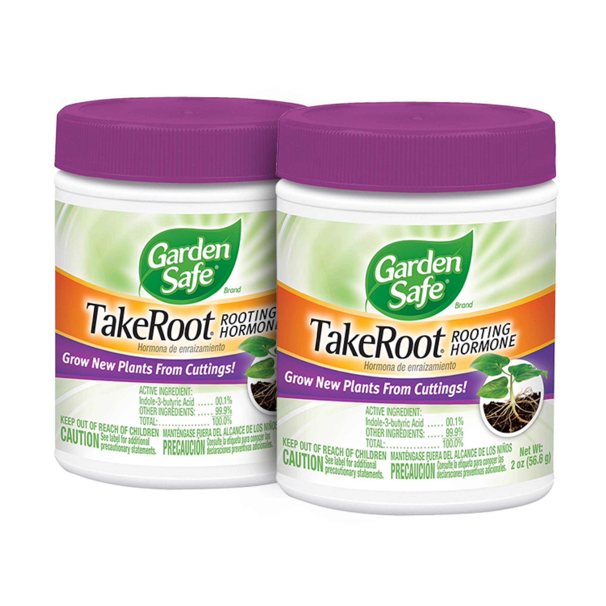 Garden Safe Brand TakeRoot Rooting Hormone, Helps New Plants grow from Cuttings, 2 Ounces, 2 Pack