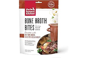 Honest Kitchen Digestive Supplement Bone Broth Bites: Roasted with Beef Bone Broth & Sweet Potatoes