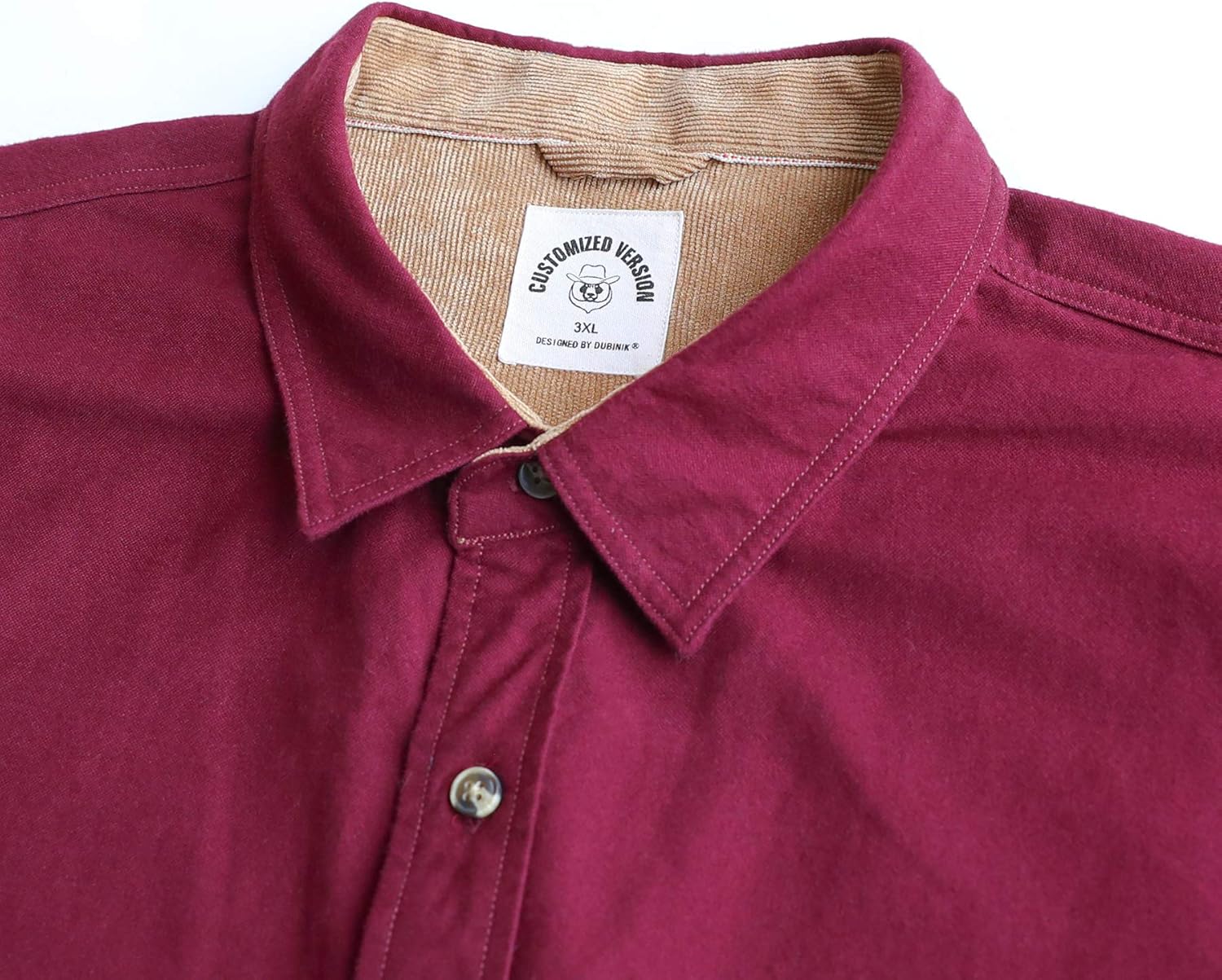 Dubinik® 6 oz Flannel Shirt for Men Long Sleeve Casual Button Down Brushed 100% Cotton Shirt - Image 6