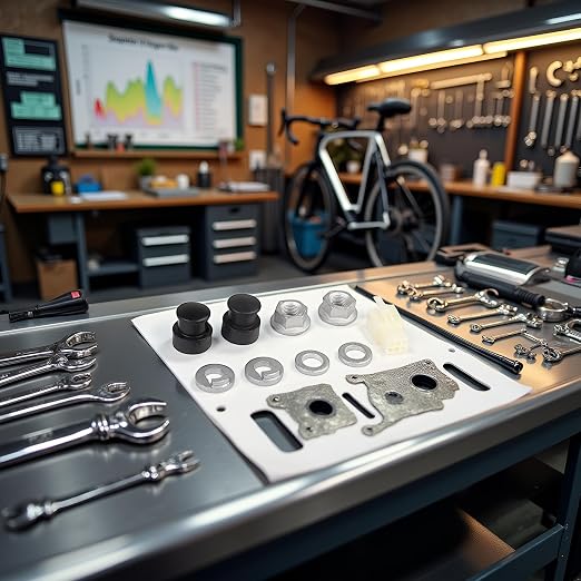 Eje Motor Central para Bicicleta Eléctrica M12 con Tuerca miniatura 7
