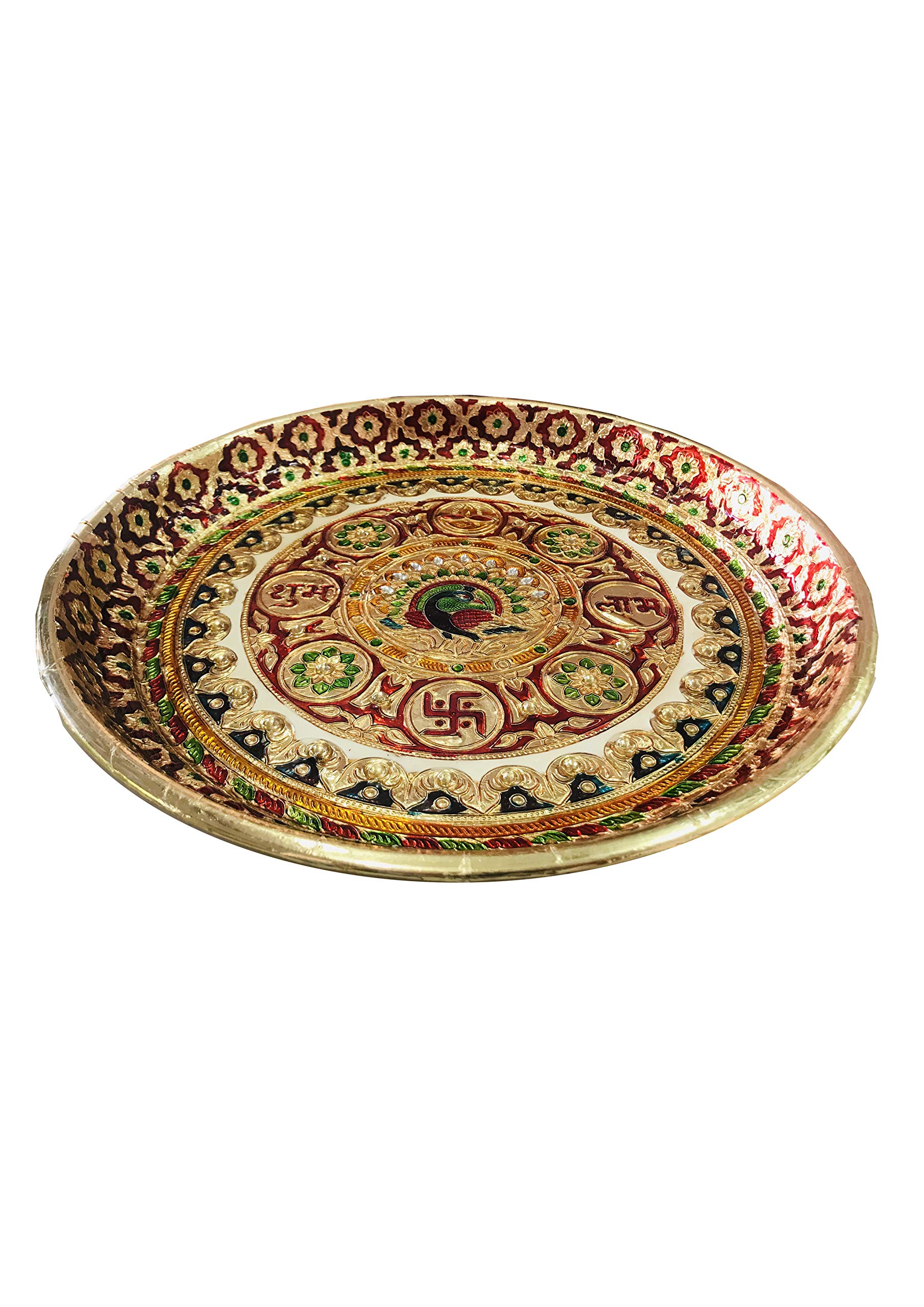 Multicolour Metal Bowls - Pooja Thali Set -5 Multicolour Metal Bowls - Pooja Thali Set -5