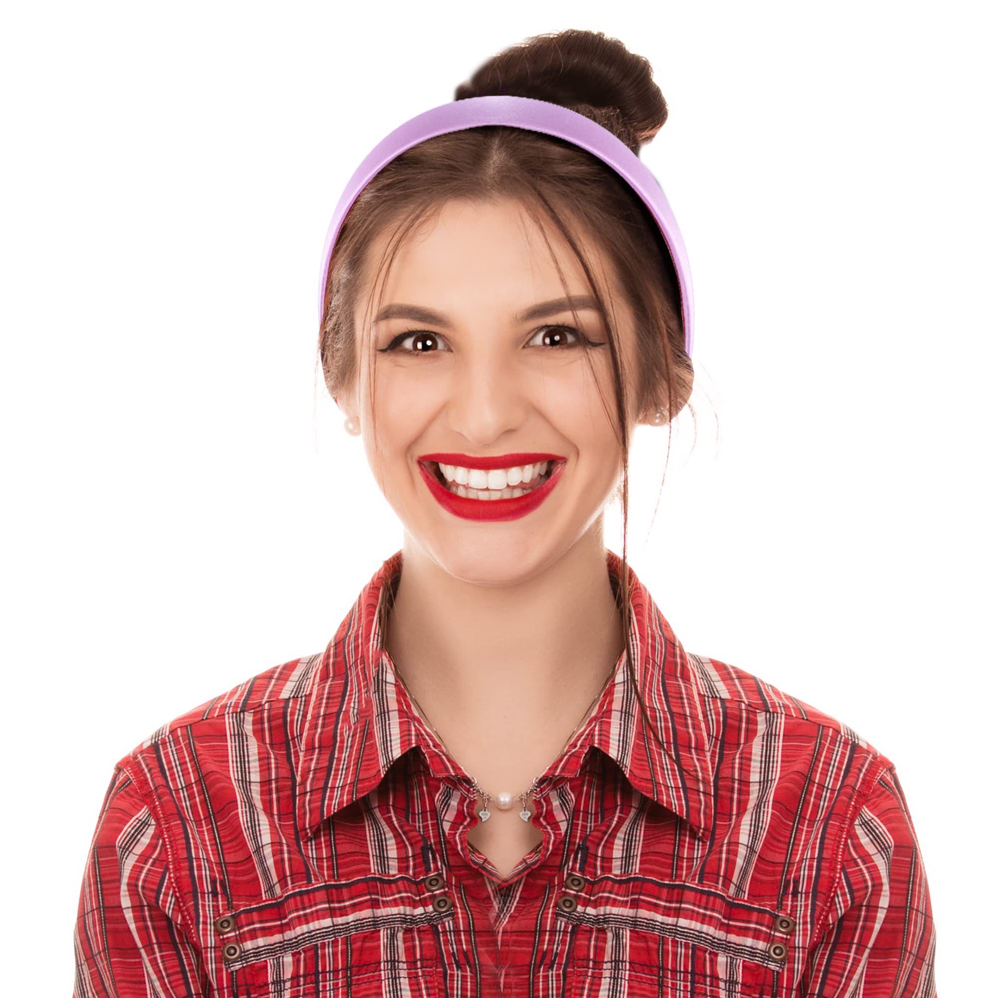 Diademas Cubiertas De Satén Coloridas Para El Cabello Para Niños