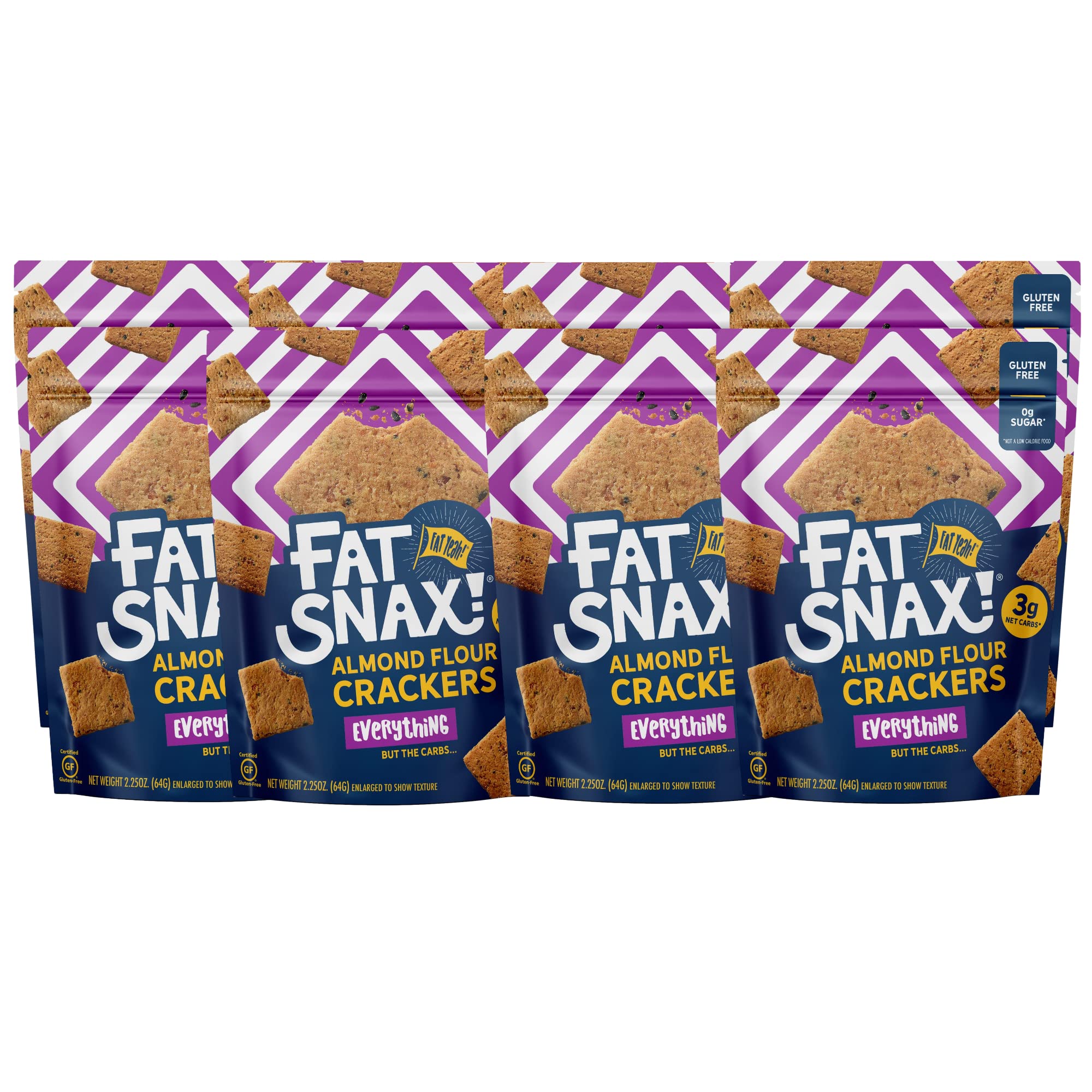 Buy Snax LowCarb Keto Crackers, Everything Flavor, 2.25 Ounce (Pack of