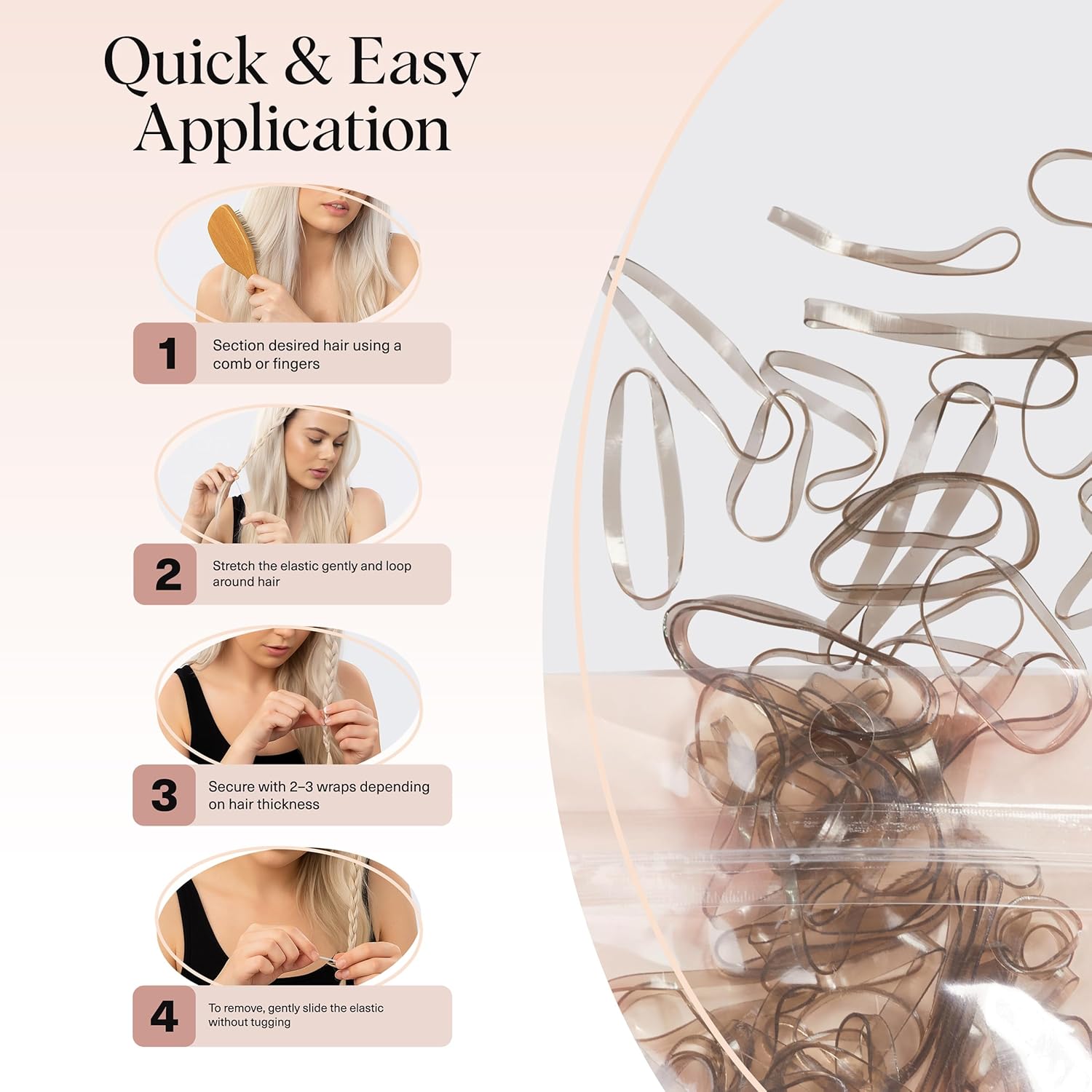 No Snag Small Elastic Hair Ties